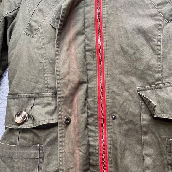 Soperwilton Jacket Womens Small Olive Green Full Zip Long Sleeve Hoodie - Picture 13 of 16